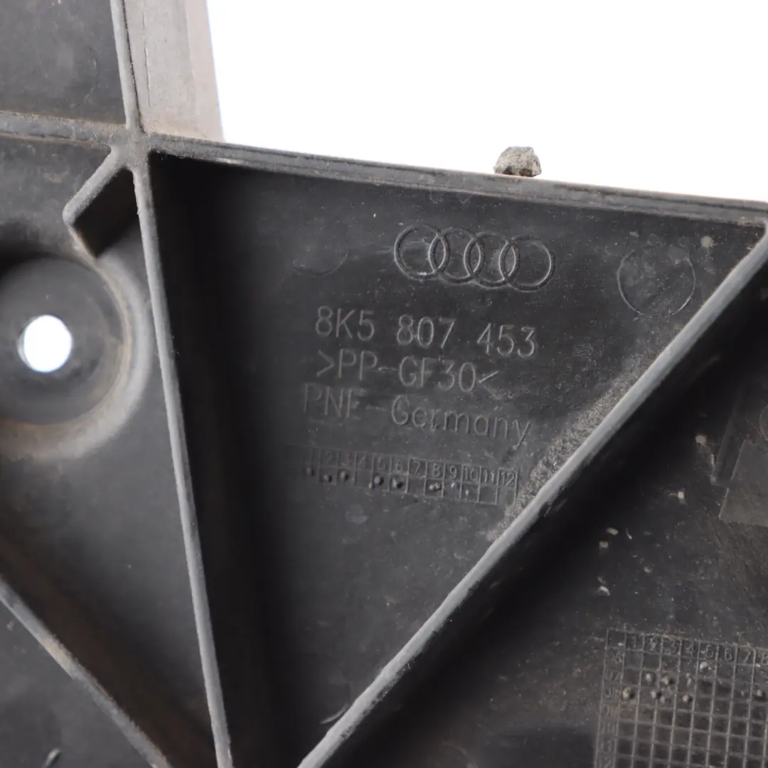 Audi A4 B8 Rear Guide Rail Bumper Bracket Left N/S Carrier Support - SKU 8K5807453 - Part number 8K5807453