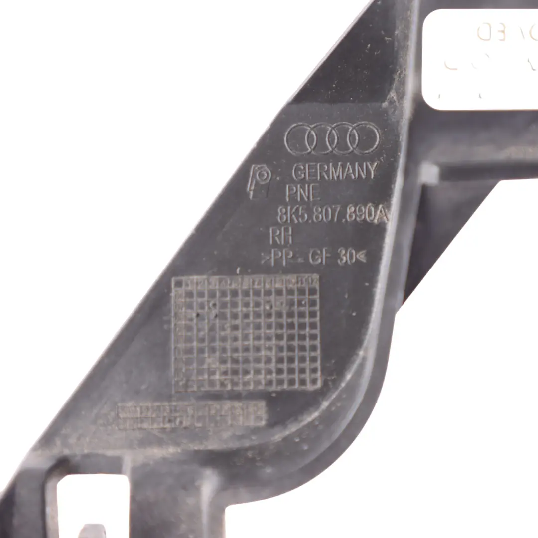 Top Guide Rail Bumper Bracket Right O/S Carrier Audi A4 B8 Rear - SKU 8K5807890A - Part number 8K5807890A