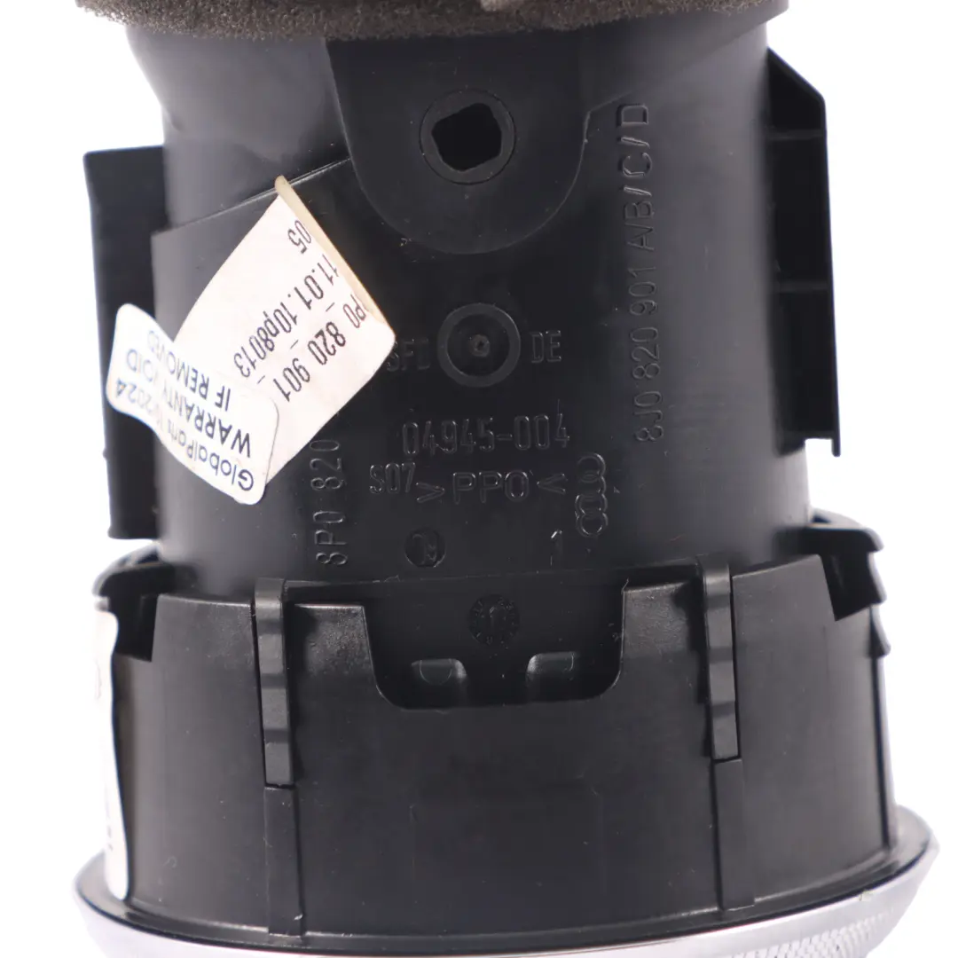 Rejilla de ventilación Rejilla ventilación salpicadero para Audi A3 8P con número de pieza 8P0820901C Audi A3 8P Rejilla de ventilación Rejilla ventilación salpicadero - SKU 8P0820901C - Número de pieza 8P0820901C