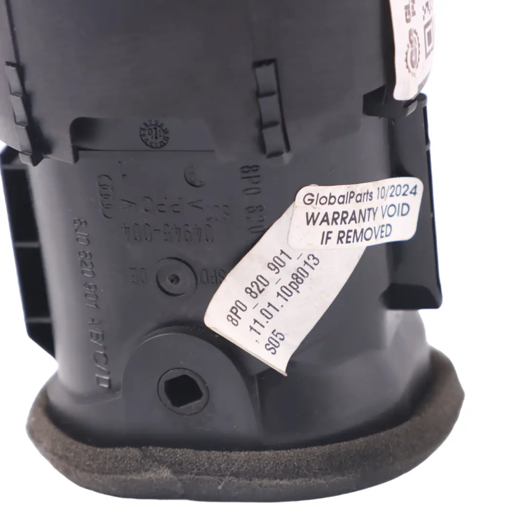 Audi A3 8P Lüftungsdüse Armaturenbrett Düse Kühlergrill Belüftung - SKU 8P0820901C - Teilenummer 8P0820901C