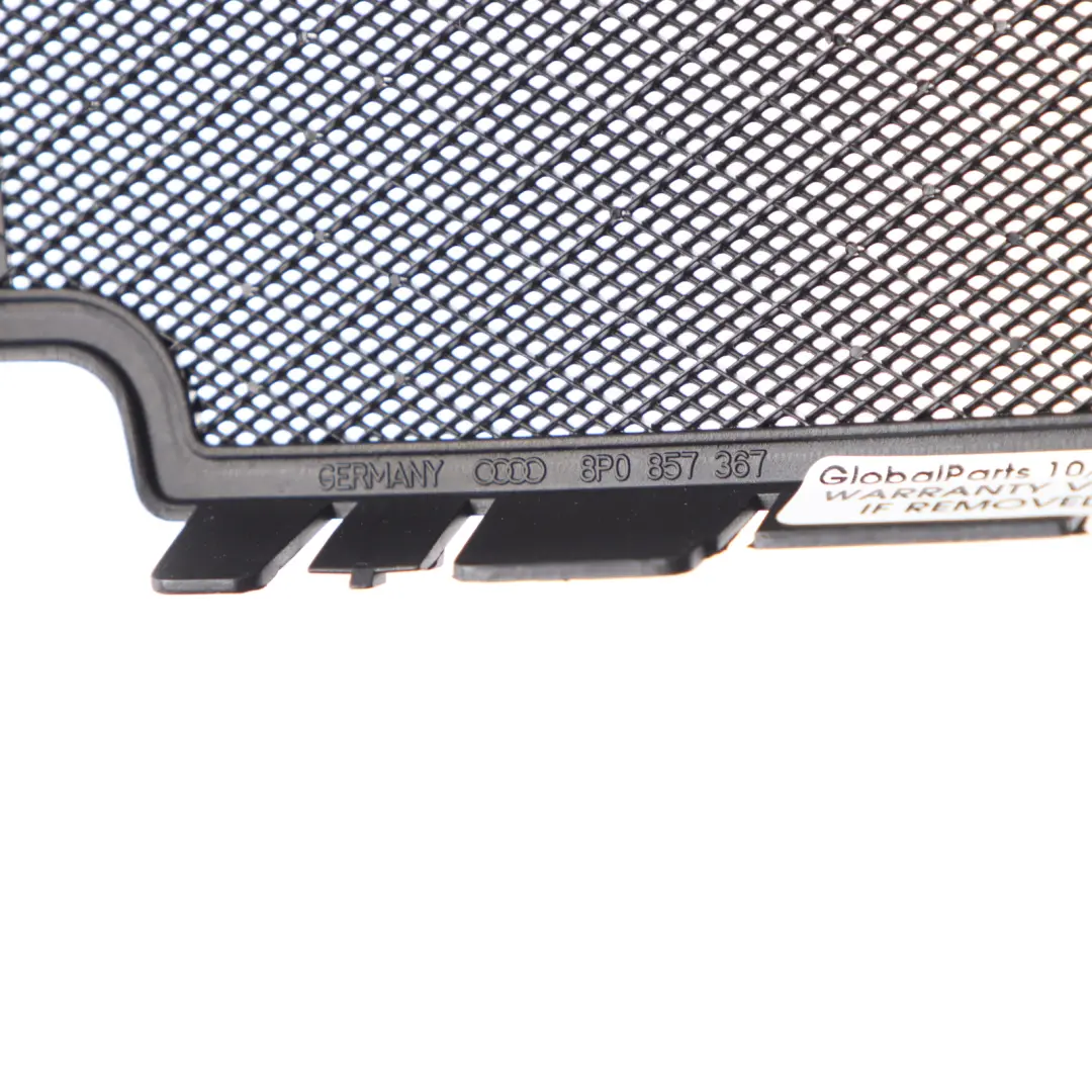Audi A3 8P Mitte Dashboard Lautsprecher Abdeckung Trim Panel Schwarz - SKU 8P0857367 - Teilenummer 8P0857367