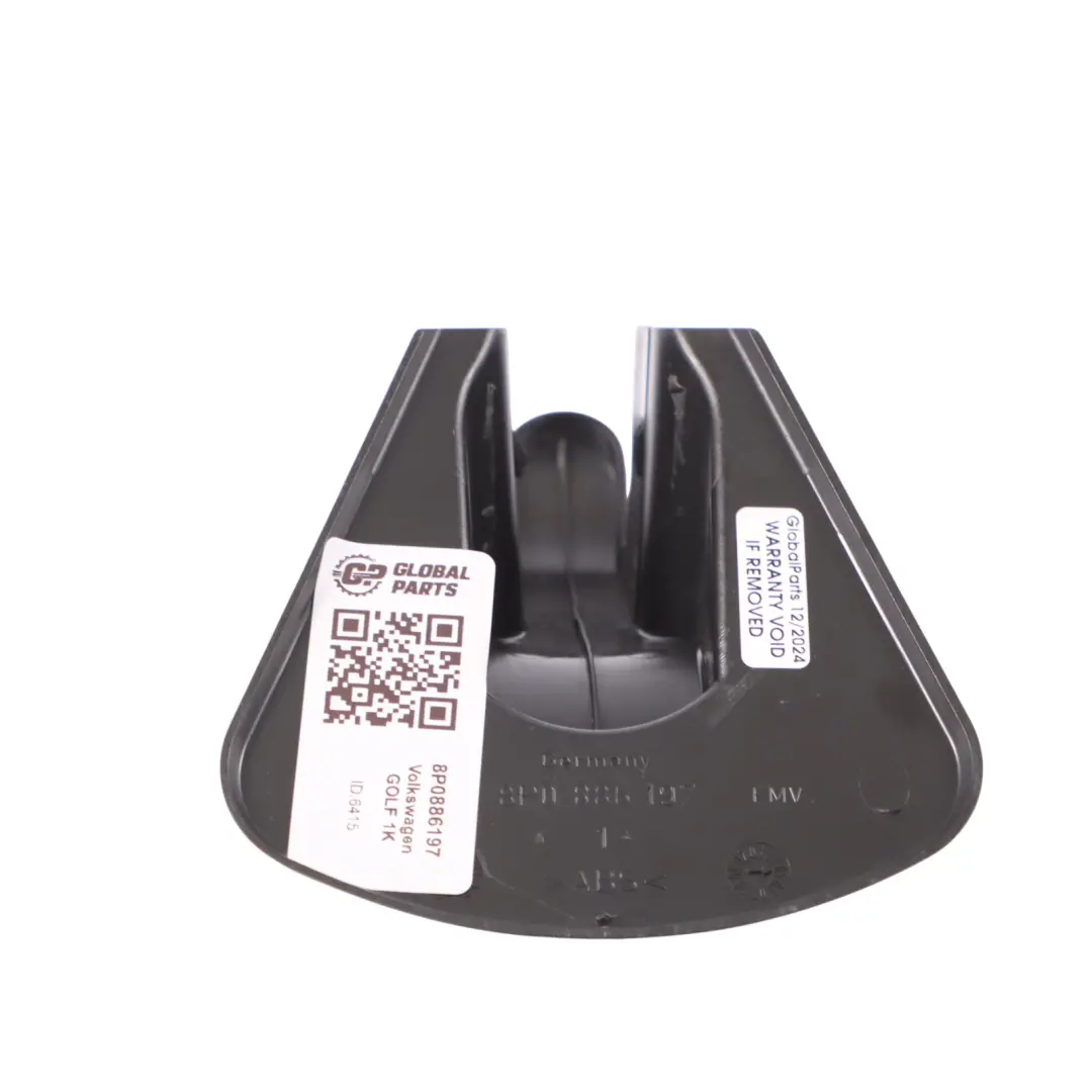 Bench Hinge Cover Trim Panel to VW Golf V Audi A3 8P Rear Seat with Part number 8P0886197 VW Golf V Audi A3 8P Rear Seat Bench Hinge Cover Trim Panel - SKU 8P0886197 - Part number 8P0886197