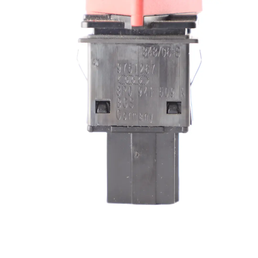 Interruttore Luci Pericolo Pulsante Relè Indicatore per Audi A3 8P con numero di parte 8P0941509A Audi A3 8P Interruttore Luci Pericolo Pulsante Relè Indicatore - SKU 8P0941509A - Numero di parte 8P0941509A