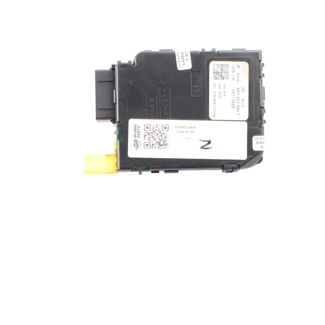 Audi A3 8P Capteur D'Angle De Position Du Volant Module De Contrôle - SKU 8P0953549F - Numéro de pièce 8P0953549F