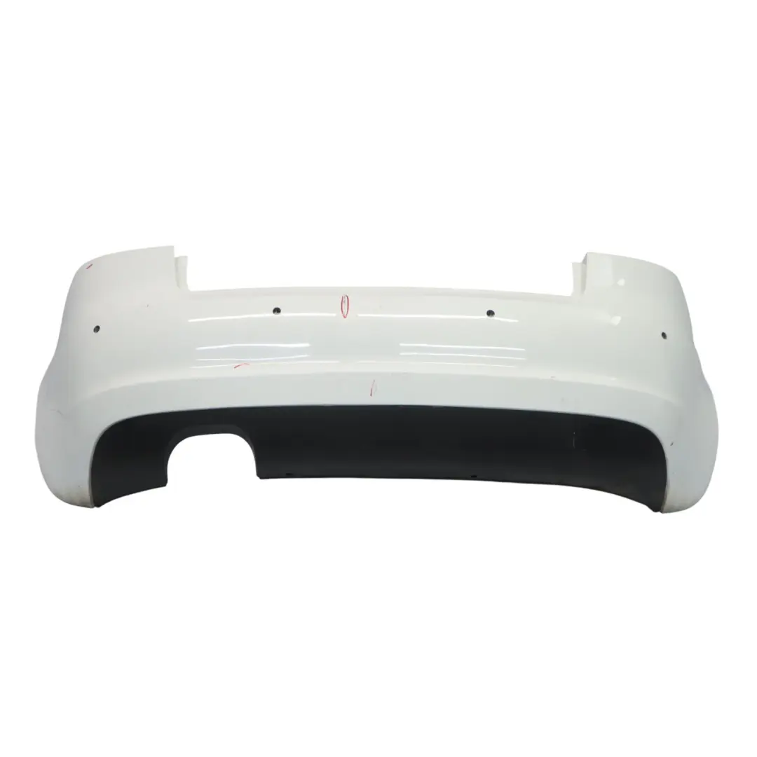 Bumper Trim Panel Covering 3-Door Version Ibis White - Y9C to Audi A3 8P Rear with Part number 8P3807303D Audi A3 8P Rear Bumper Trim Panel Covering 3-Door Version Ibis White - Y9C - SKU 8P3807303D-IWH - Part number 8P3807303D