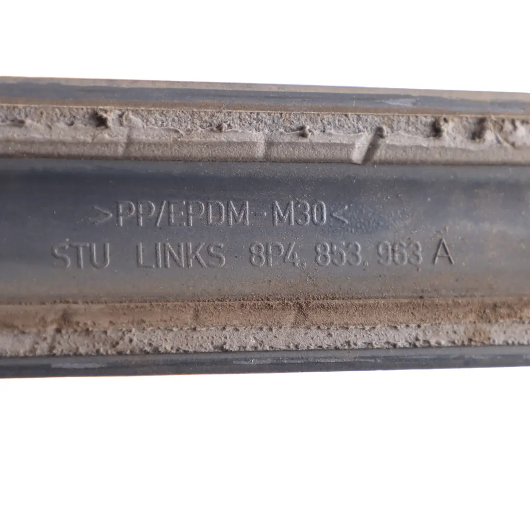 Audi A3 8P Rear Door Sill Cover Moulding Strip Trim Left N/S Dolphin Grey X7Z - SKU 8P4853963A-DGM - Part number 8P4853963A