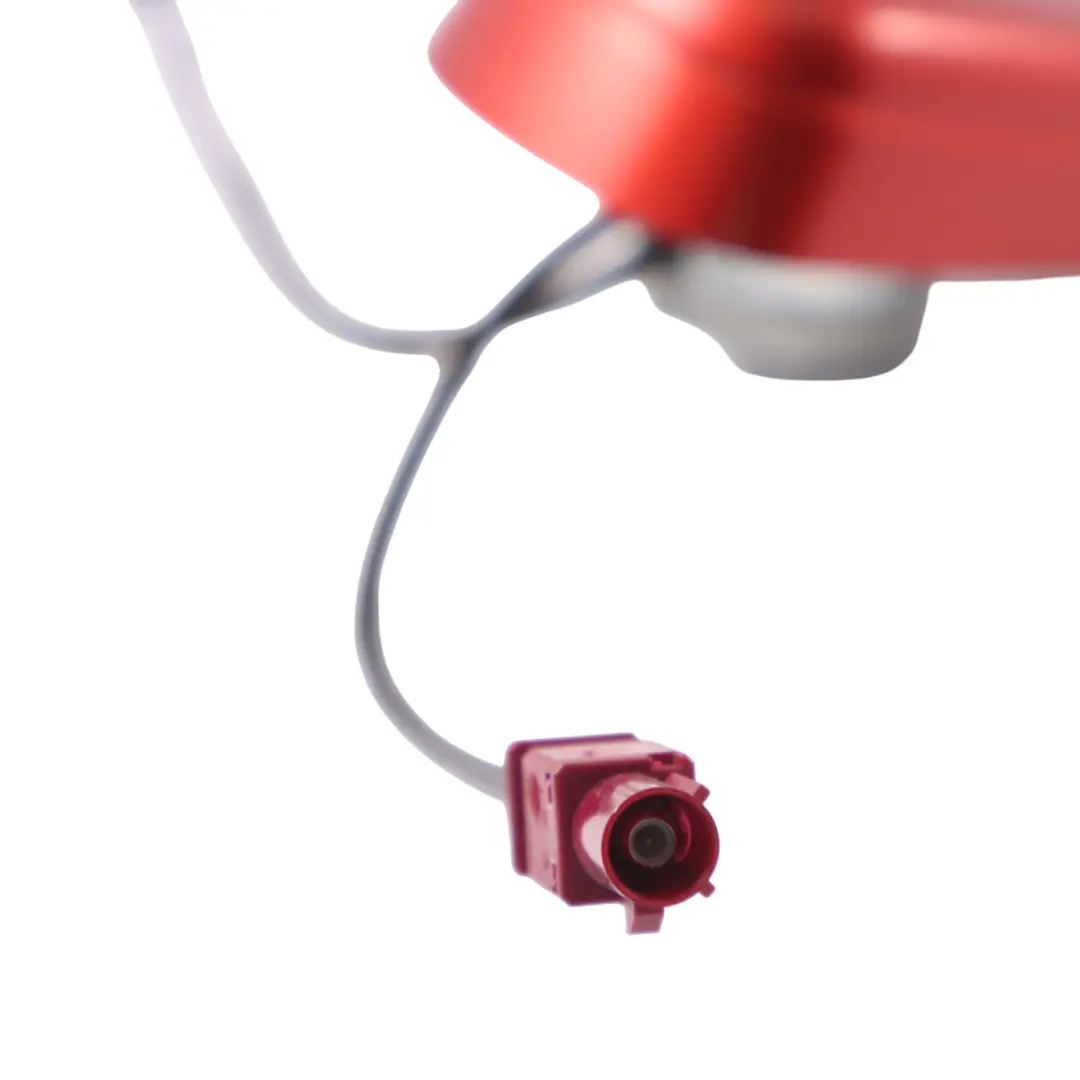 Audi Q5 8R Antena de Techo Aérea Tiburón Rojo Volcán Metalizado - Y3M 8R0035503E - SKU 8R0035503E-VRE - Número de pieza 8R0035503E9-VRE