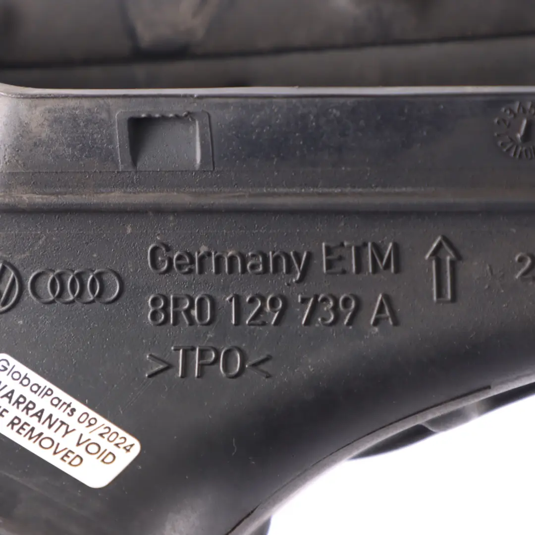 Lufteinlassrohr Rohr Schlauchführung für Audi Q5 8R mit Teilenummer 8R0129739A Audi Q5 8R Lufteinlassrohr Rohr Schlauchführung - SKU 8R0129739A - Teilenummer 8R0129739A