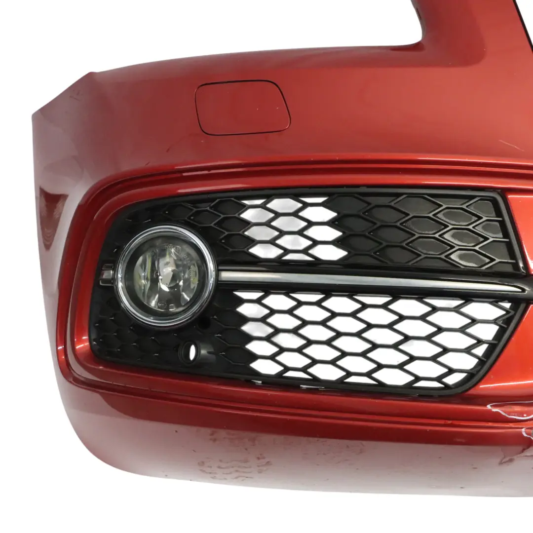 Front Bumper Trim Panel Cover Volcano Red Metallic - Y3M to Audi Q5 8R with Part number 8R0807105E Audi Q5 8R Front Bumper Trim Panel Cover Volcano Red Metallic - Y3M - SKU 8R0807105E-VRE - Part number 8R0807105E