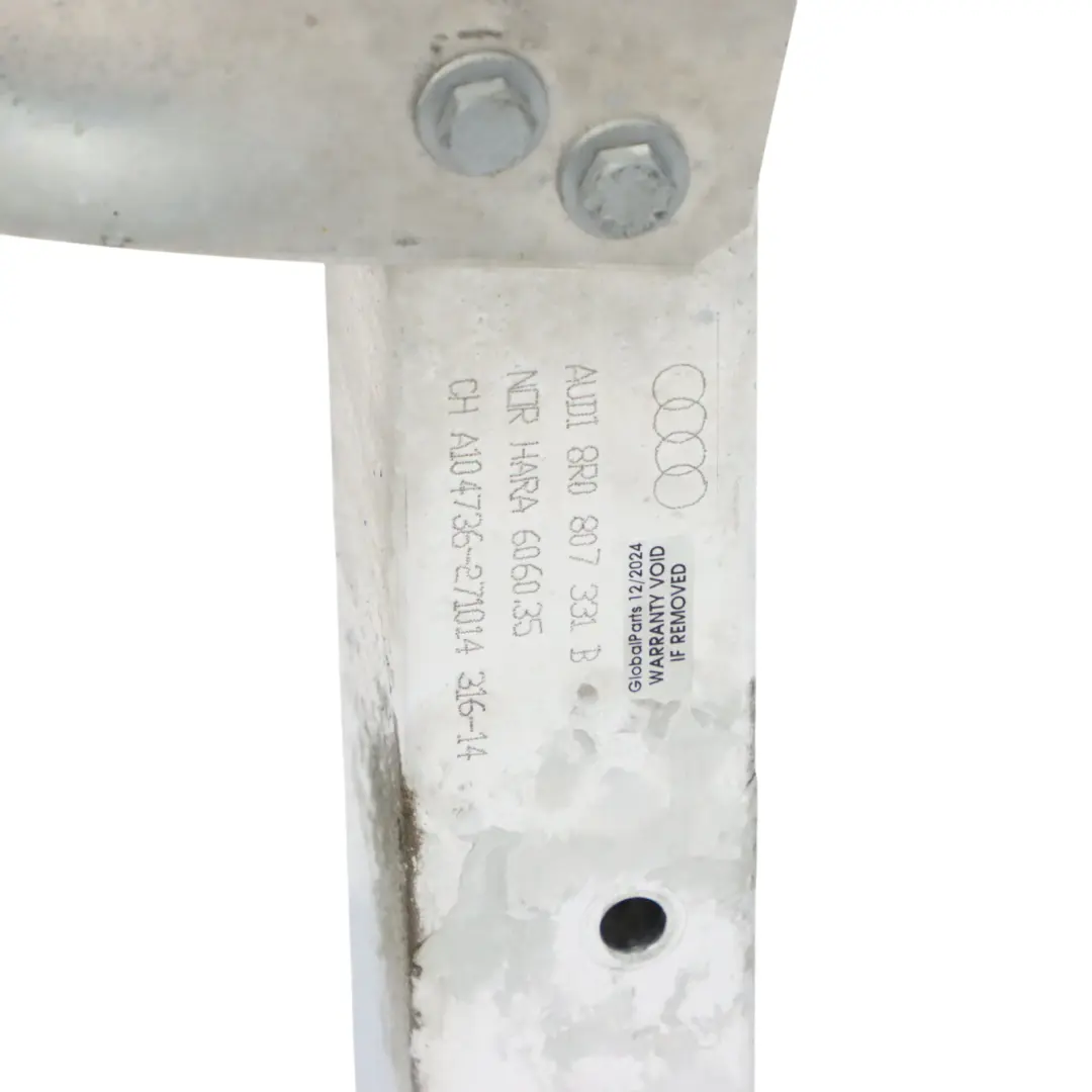 Audi Q5 8R Portaparaurti Barra d'urto paraurti posteriore - SKU 8R0807313C - Numero di parte 8R0807313C