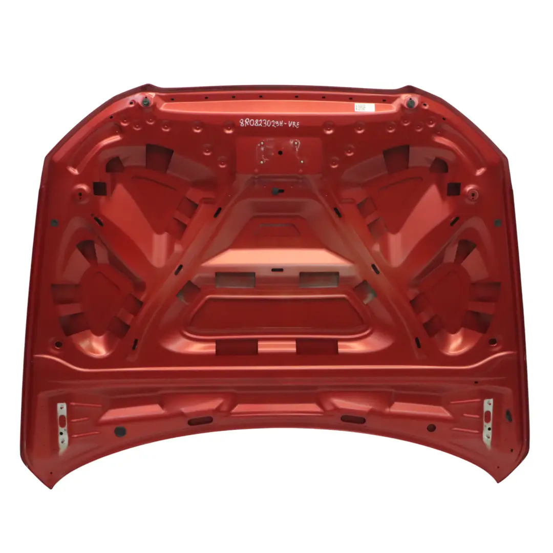 Audi Q5 8R Maska Pokrywa Silnika Volcano Red Czerwony Metalik - Y3M - SKU 8R0823029H-VRE - Numer Części 8R0823029H