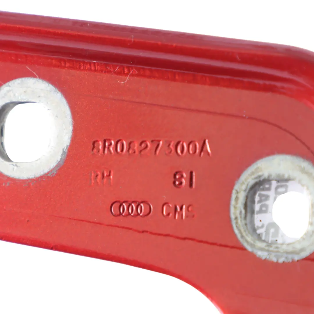 Audi Q5 8R Tailgate Trunk Hinge Rear Right O/S Volcano Red Metallic - Y3M - SKU 8R0827300A-VRE - Part number 8R0827300A-VRE