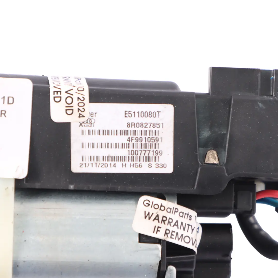 Audi Q5 8R Attuatore motore elettrico portellone posteriore sinistro - SKU 8R0827851D - Numero di parte 8R0827851D