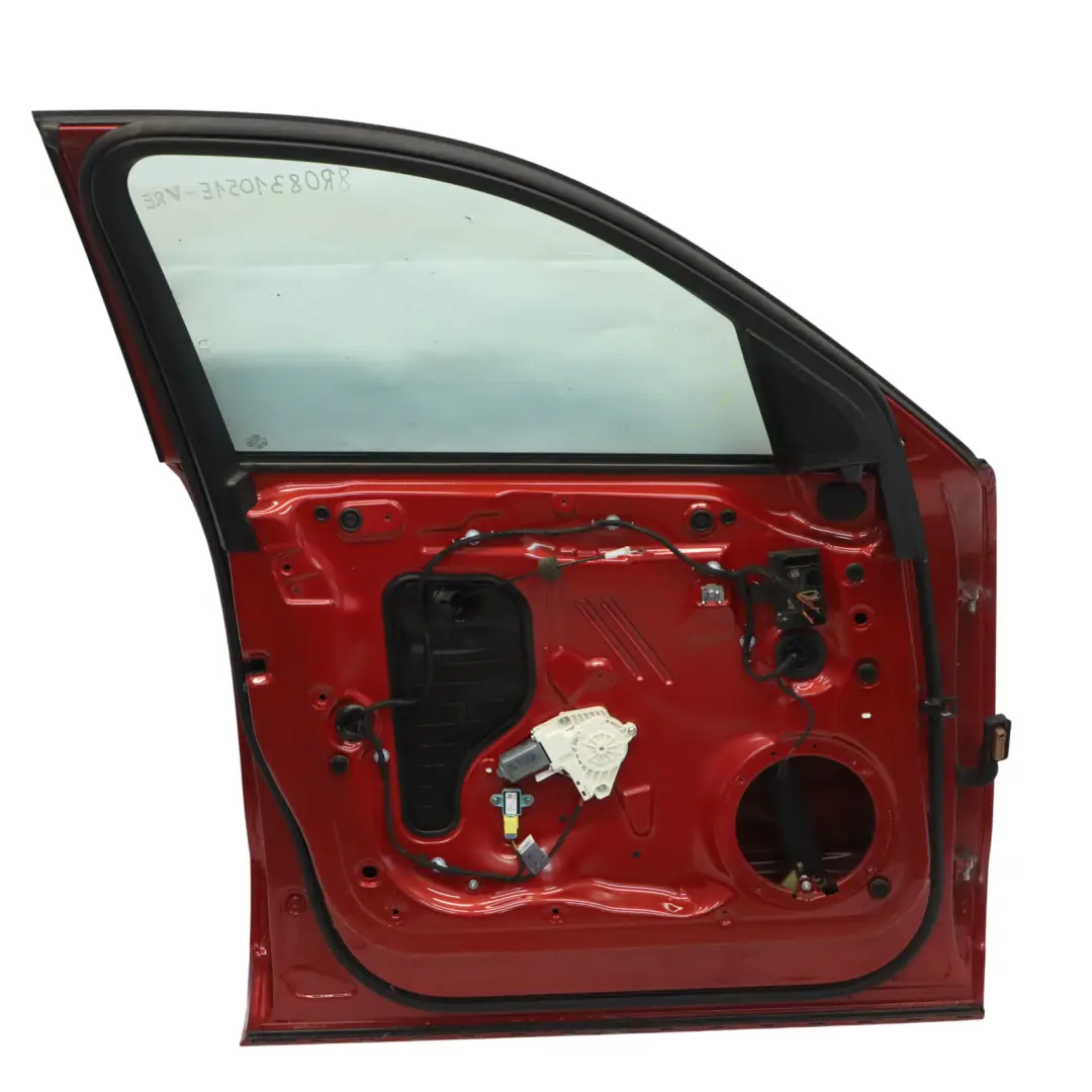 Audi Q5 8R Door Front Left N/S Covering Panel Volcano Red Metallic - Y3M - SKU 8R0831051E-VRE - Part number 8R0831051E