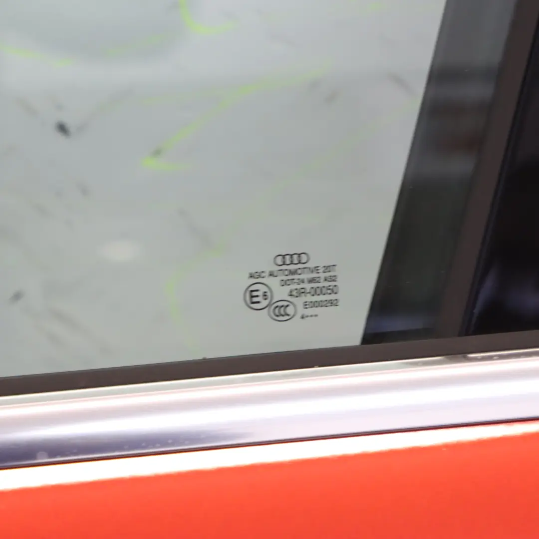 Audi Q5 8R Door Front Left N/S Covering Panel Volcano Red Metallic - Y3M - SKU 8R0831051E-VRE - Part number 8R0831051E