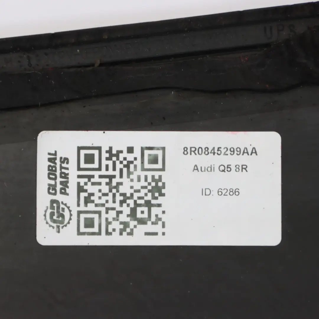 Cristal Fijo Trasero Izquierdo Tintado AS3 para Audi Q5 8R con número de pieza 8R0845299AA Audi Q5 8R Cristal Fijo Trasero Izquierdo Tintado AS3 - SKU 8R0845299AA - Número de pieza 8R0845299AA