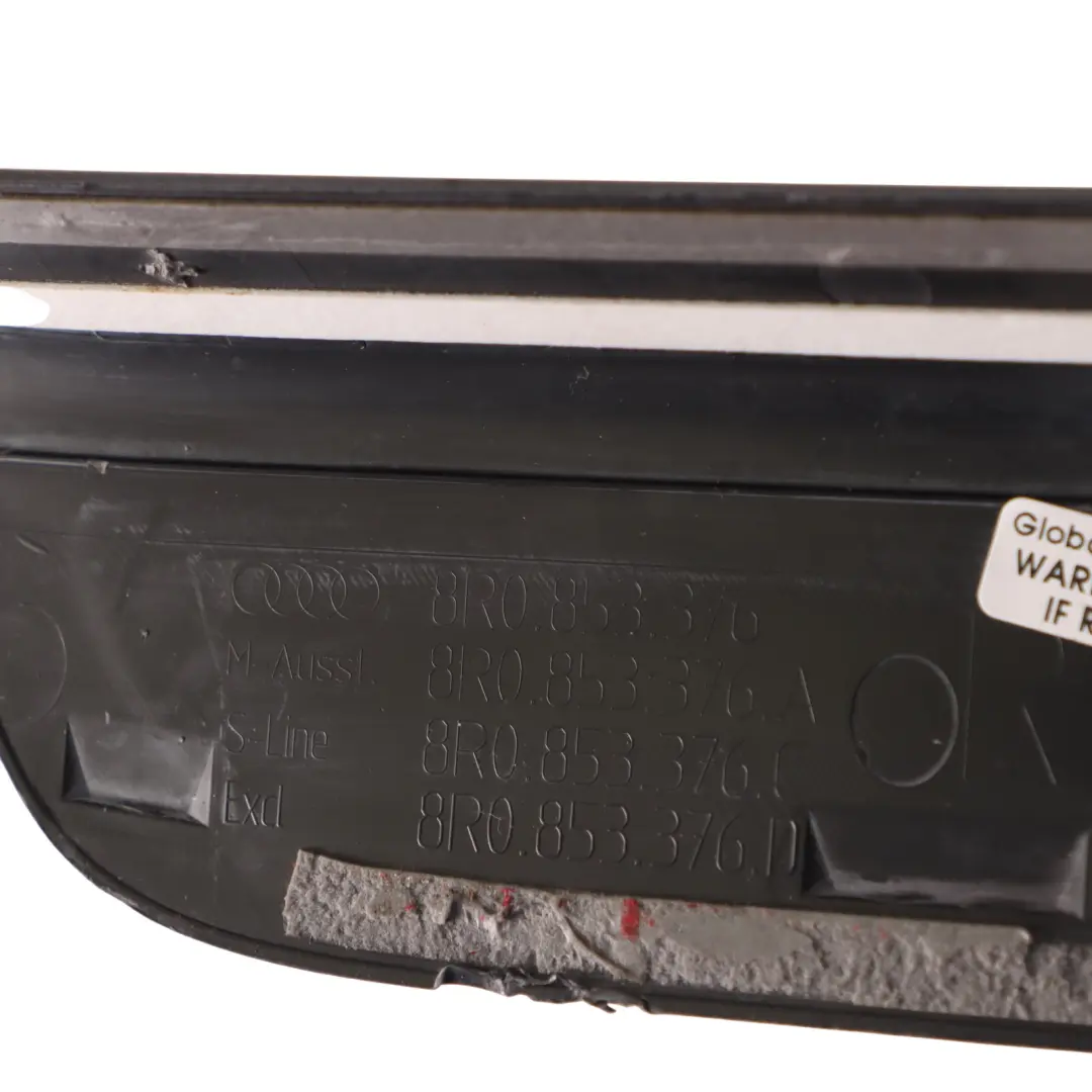 Entrada Tapa Tira Trim Sill Trasera Derecha Placa Entrada para BMW Q5 8R con número de pieza 8R0853376C BMW Q5 8R Entrada Tapa Tira Trim Sill Trasera Derecha Placa Entrada - SKU 8R0853376C - Número de pieza 8R0853376C