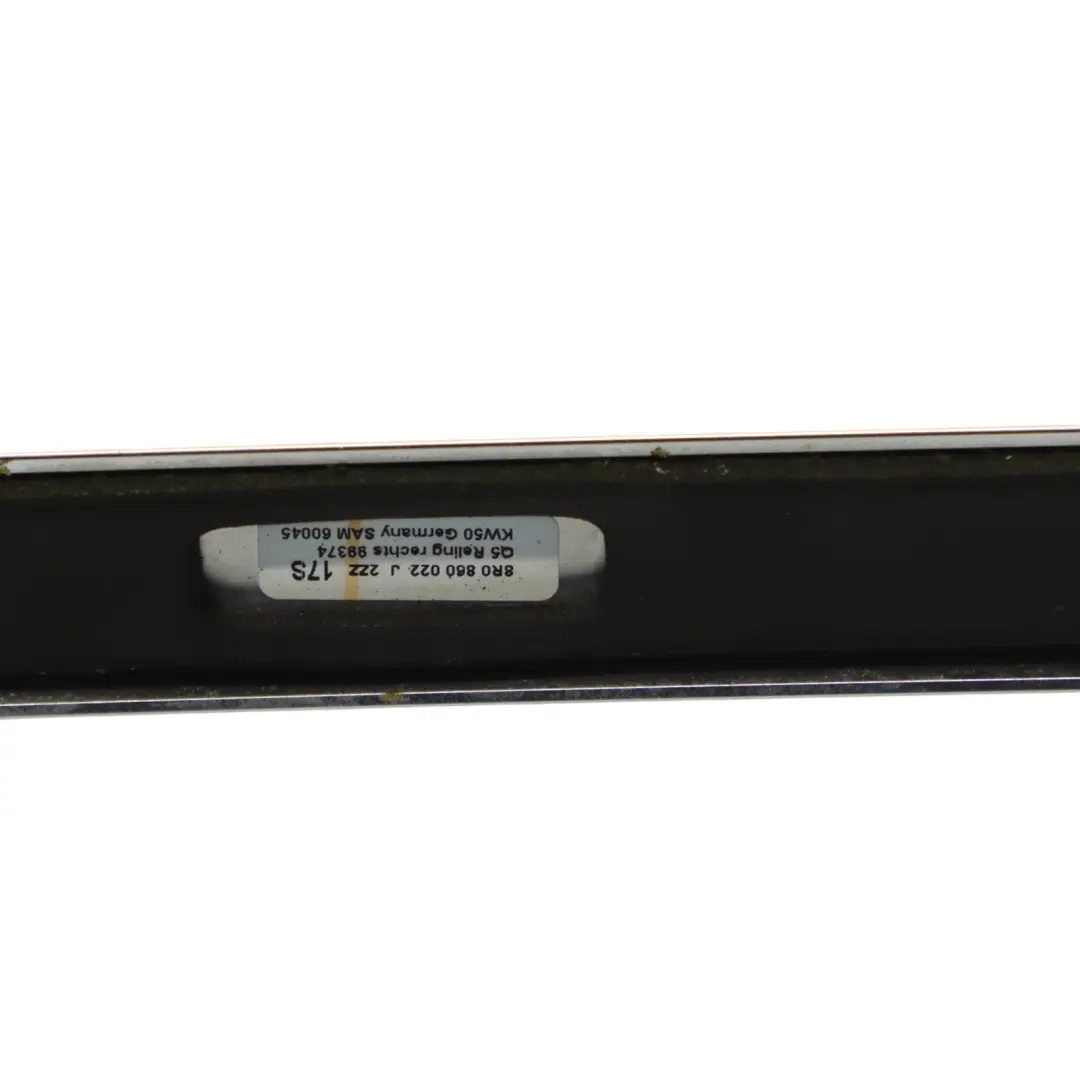 Audi Q5 8R Roof Railing Left Right N/O/S Rack Moulding Trim Chrome Set - SKU 8R0860021J - Part number 8R0860021J