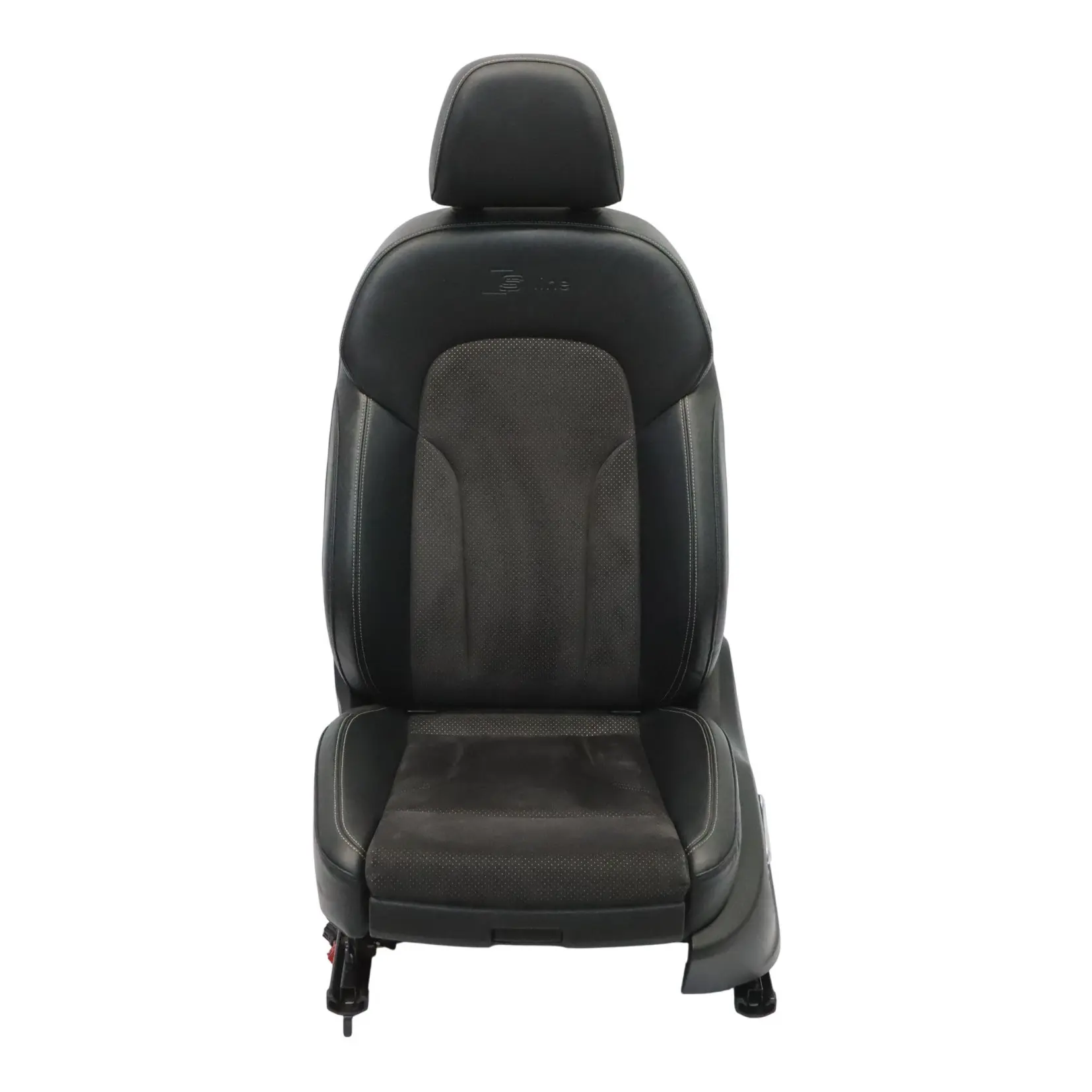 Audi Q5 8R Asiento Deportivo Delantero S-Line Izquierdo Cuero Tela Soul Negro