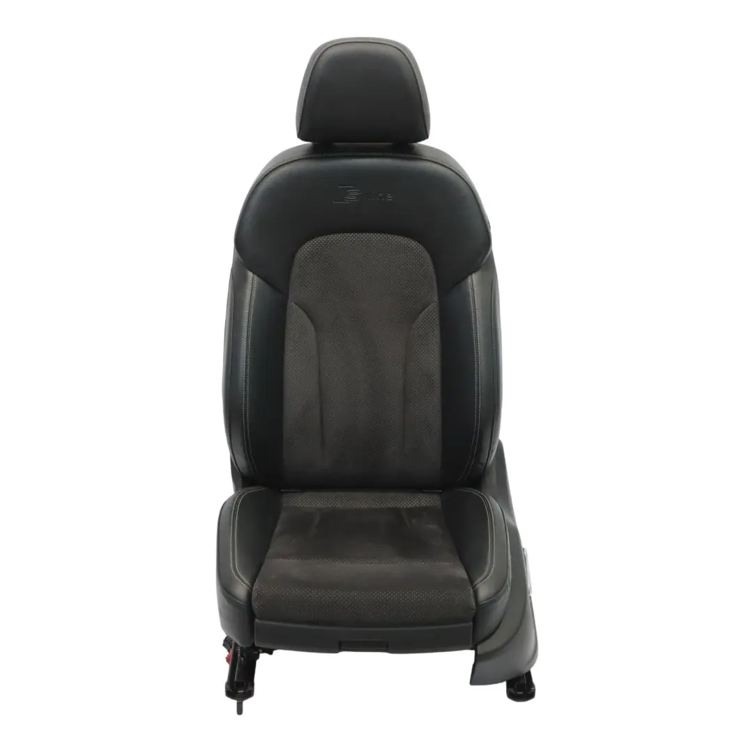 Audi Q5 8R Siège avant sport S-Line gauche électrique Cuir Tissu Soul Noir - SKU 8R0881805N-1 - Numéro de pièce 8R0881805N