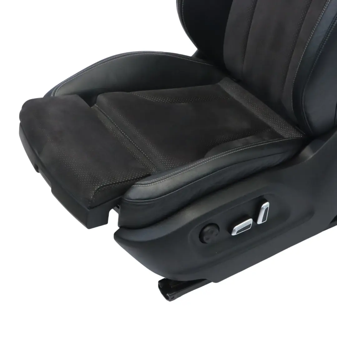 Audi Q5 8R Siège avant sport S-Line gauche électrique Cuir Tissu Soul Noir - SKU 8R0881805N-1 - Numéro de pièce 8R0881805N