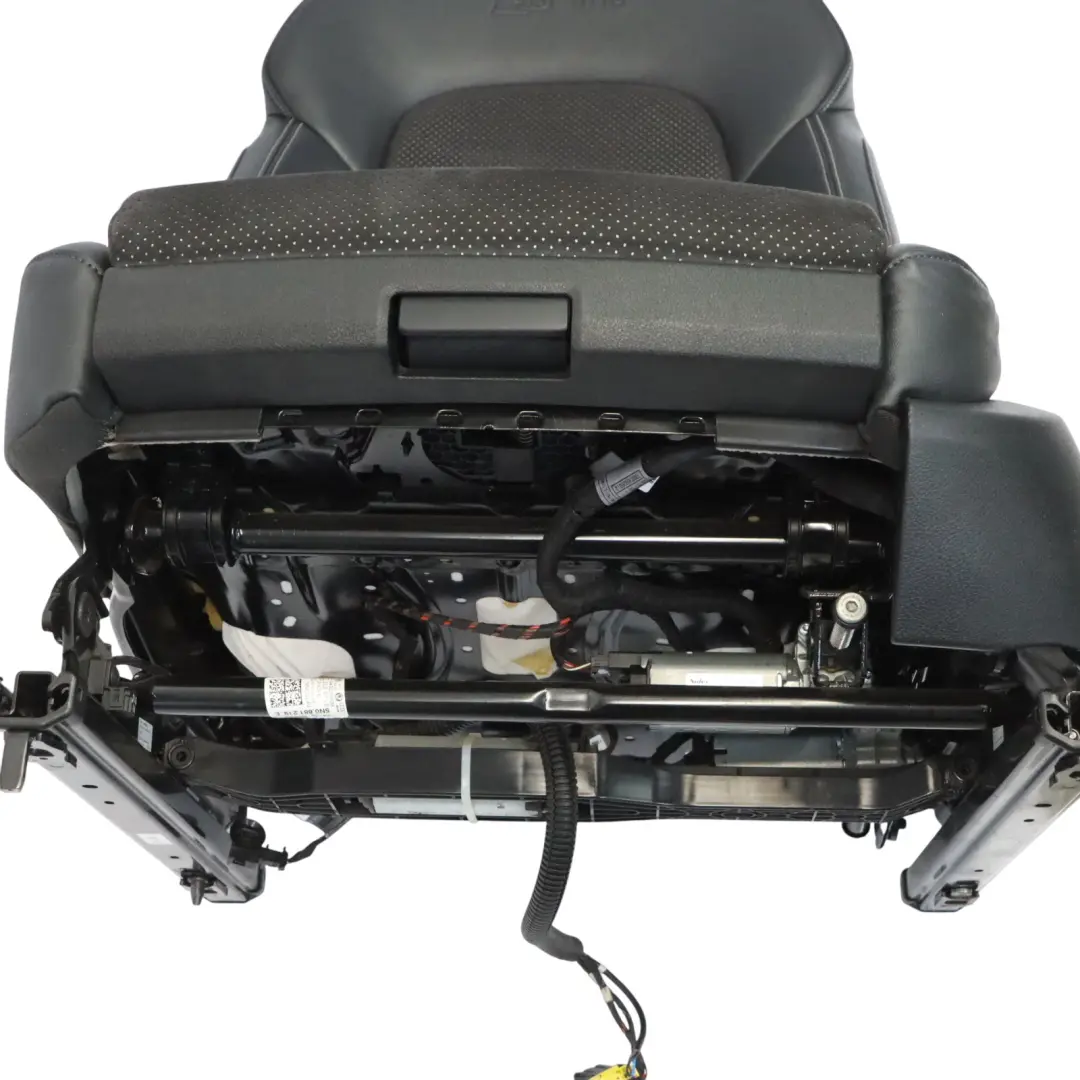 Audi Q5 8R Siège avant sport S-Line gauche électrique Cuir Tissu Soul Noir - SKU 8R0881805N-1 - Numéro de pièce 8R0881805N