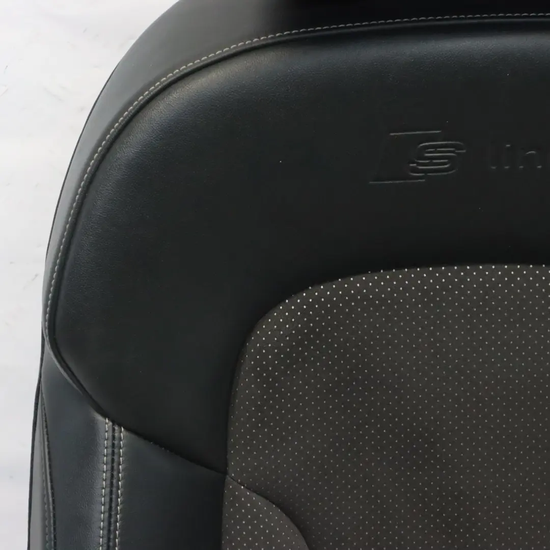 Audi Q5 8R Front Sport Seat S-Line Left N/S Electric Leather Cloth Soul Black - SKU 8R0881805N-1 - Part number 8R0881805N