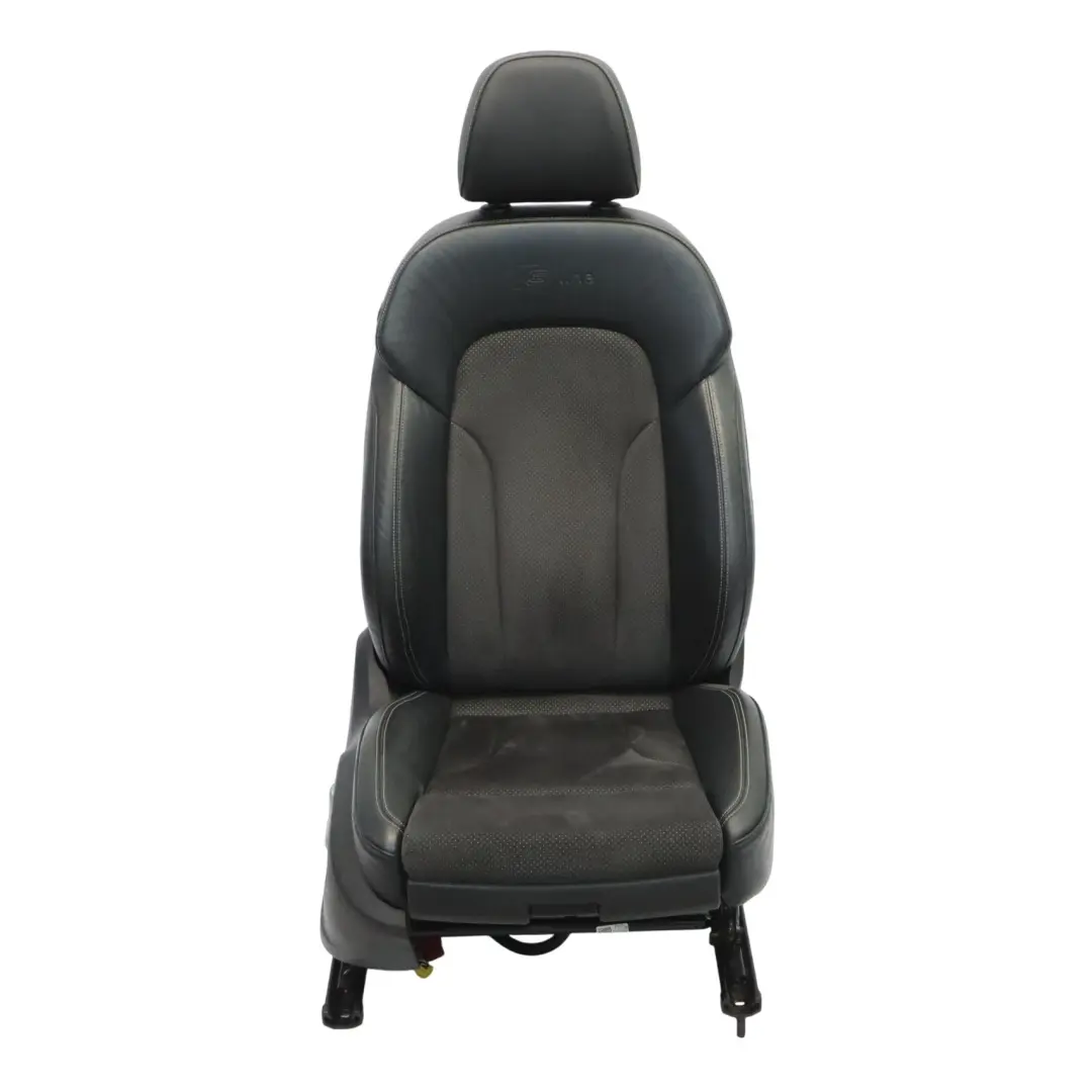 Asiento Deportivo Delantero S-Line Derecho Cuero Tela Soul Negro para Audi Q5 8R con número de pieza 8R0881806N Audi Q5 8R Asiento Deportivo Delantero S-Line Derecho Cuero Tela Soul Negro - SKU 8R0881806N-1 - Número de pieza 8R0881806N