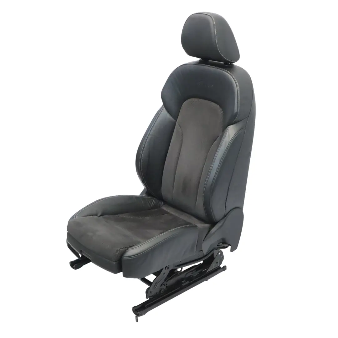 Sedile anteriore sportivo S-Line destro Pelle Panno Anima Nero per Audi Q5 8R con numero di parte 8R0881806N Audi Q5 8R Sedile anteriore sportivo S-Line destro Pelle Panno Anima Nero - SKU 8R0881806N-1 - Numero di parte 8R0881806N