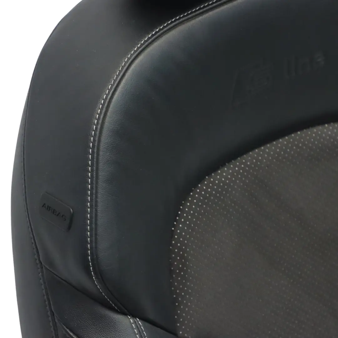 Sedile anteriore sportivo S-Line destro Pelle Panno Anima Nero per Audi Q5 8R con numero di parte 8R0881806N Audi Q5 8R Sedile anteriore sportivo S-Line destro Pelle Panno Anima Nero - SKU 8R0881806N-1 - Numero di parte 8R0881806N