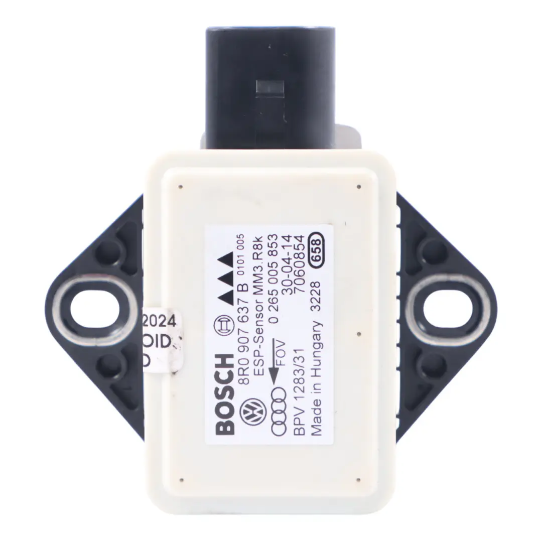 Audi A5 8T Sensore di accelerazione posteriore ESP Modulo ECU - SKU 8R0907637B - Numero di parte 8R0907637B