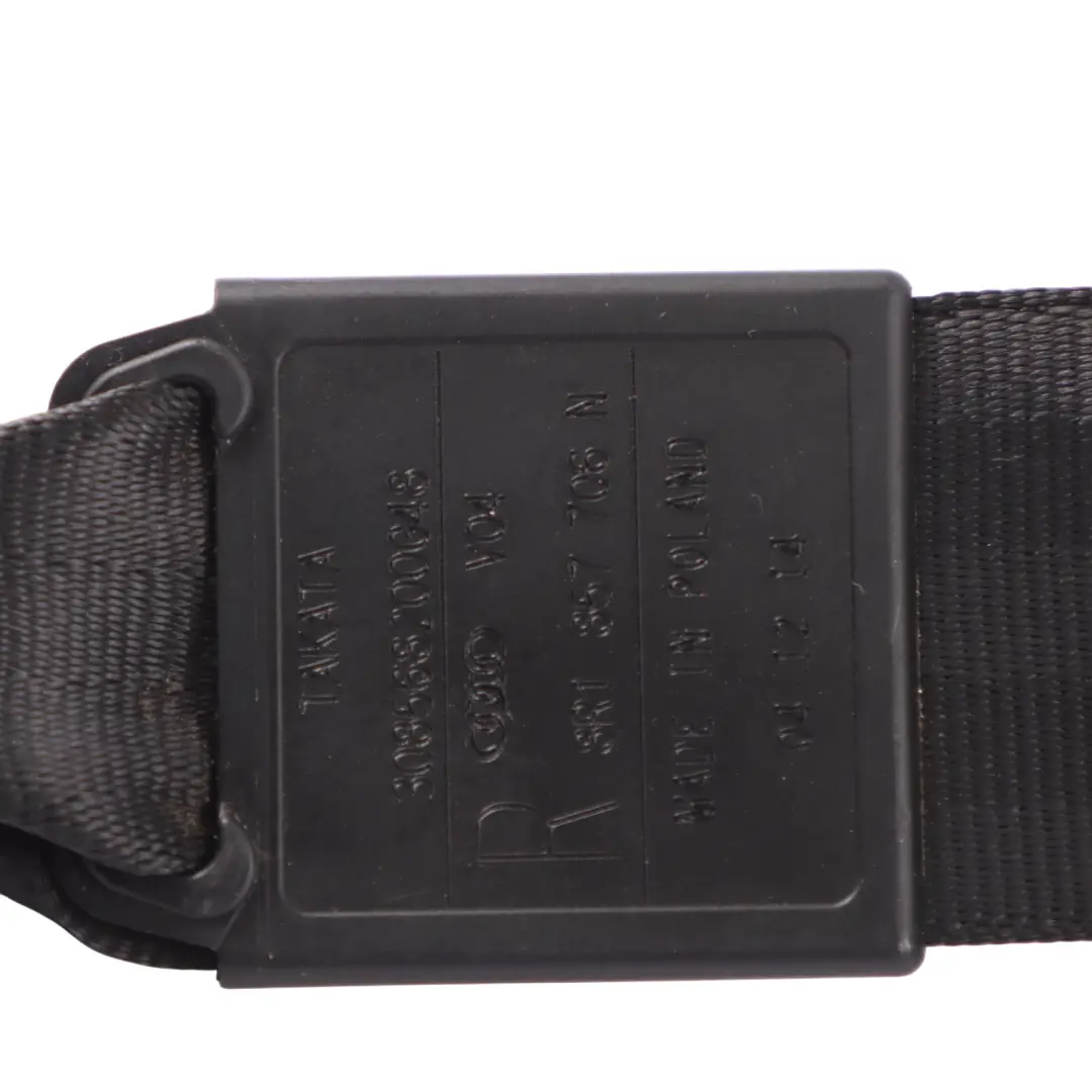 Belt Front Right O/S Seatbelt Black to Audi Q5 8R Seat with Part number 8R1857706N Audi Q5 8R Seat Belt Front Right O/S Seatbelt Black - SKU 8R1857706N - Part number 8R1857706N