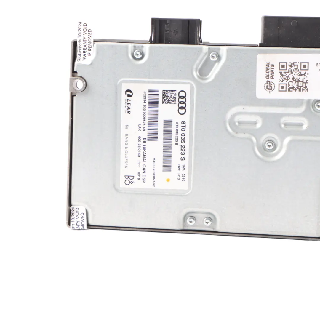 Module de Contrôle Amplificateur Audio 8T0035223 pour Audi A5 8T à propos du numéro de pièce 8T0035223S Audi A5 8T Module de Contrôle Amplificateur Audio 8T0035223 - SKU 8T0035223S - Numéro de pièce 8T0035223S