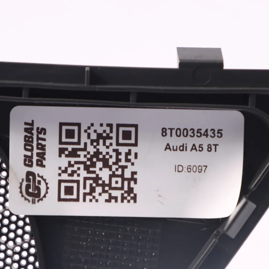 Audi A5 8T Altavoz Cubierta Trasera Izquierda Tarjeta puerta panel - SKU 8T0035435 - Número de pieza 8T0035435