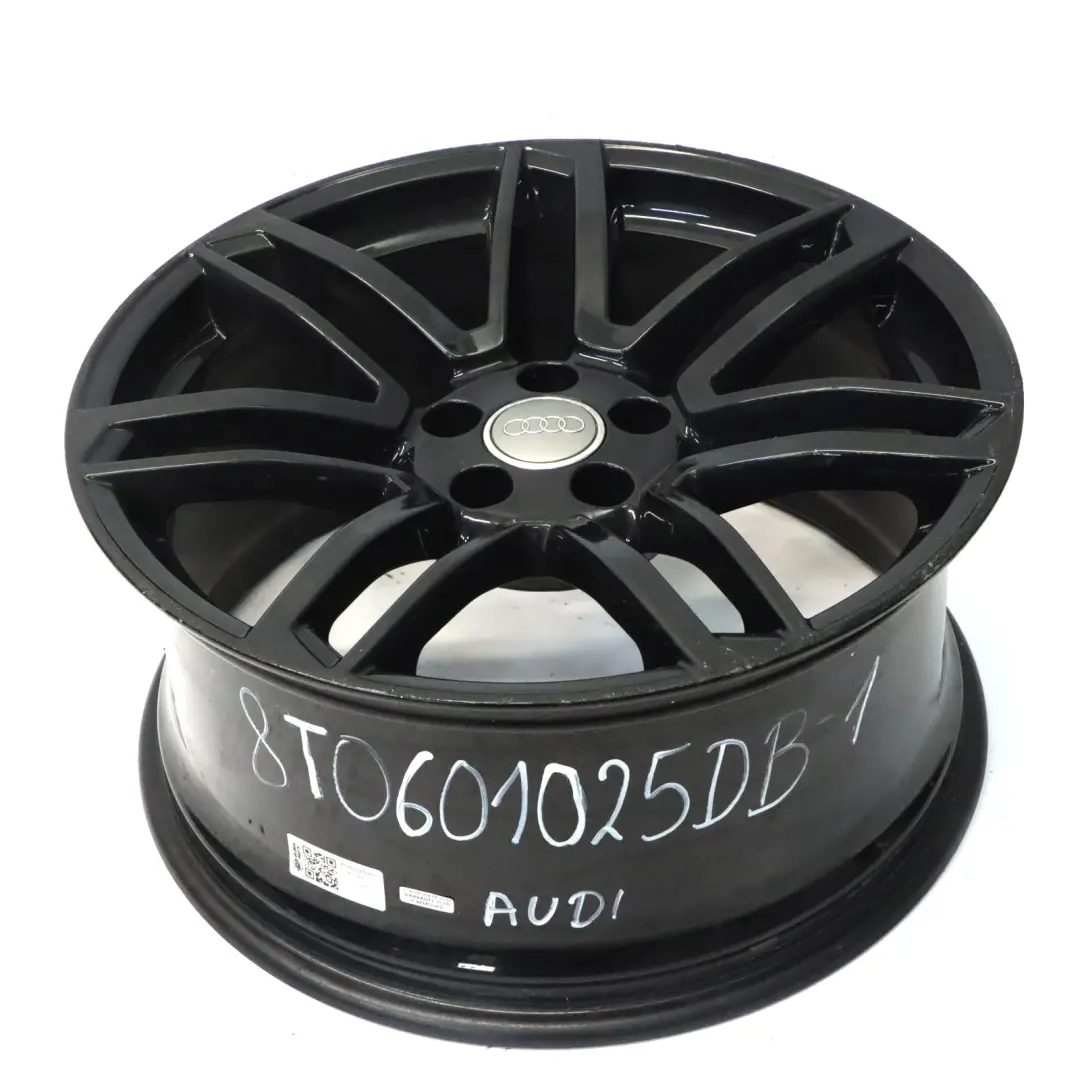 Audi A4 B8 A5 8T Schwarze Leicht Metall Felge 19" ET:33 9J - SKU 8T0601025DB-1 - Teilenummer 8T0601025DB