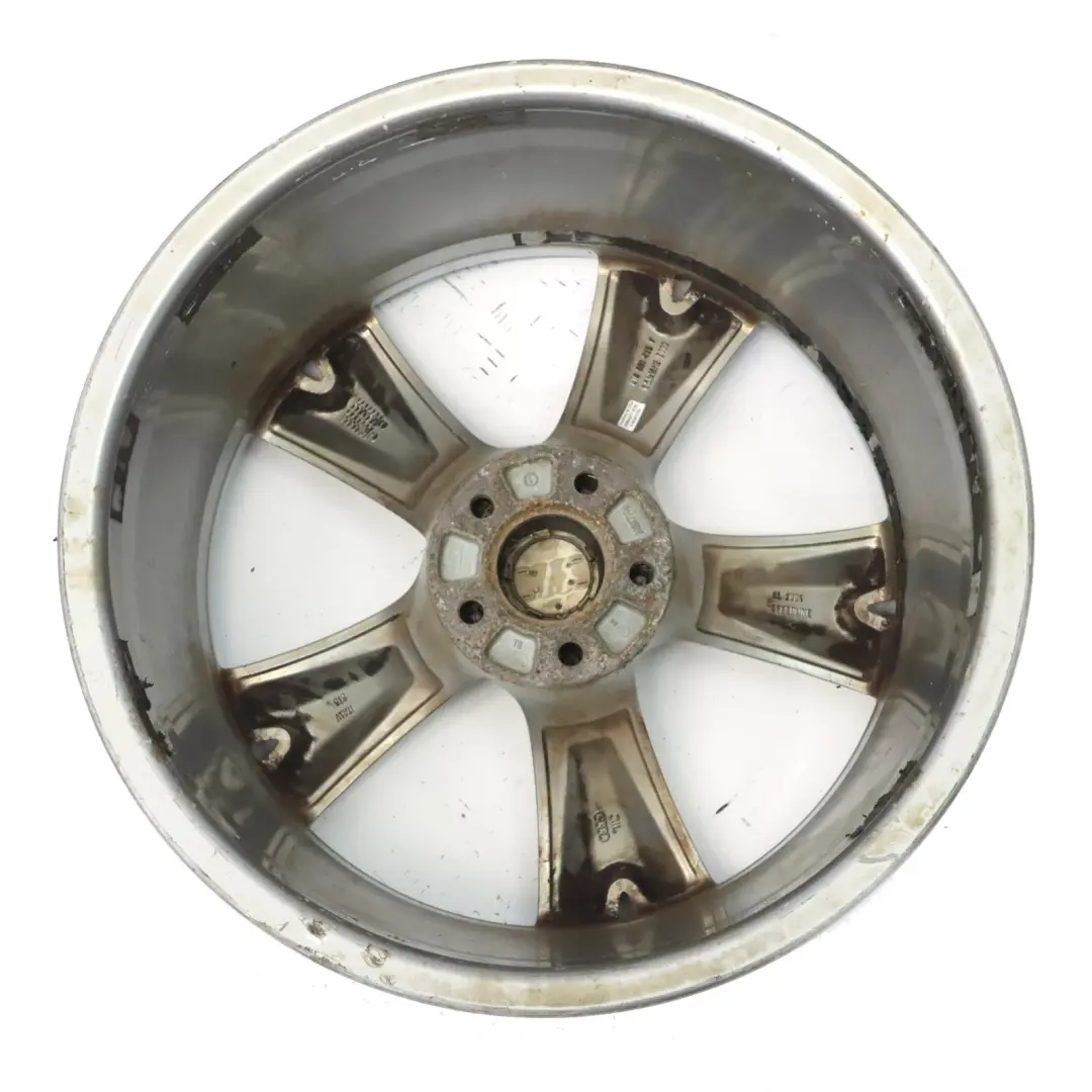 Audi A5 8T Silver Wheel Alloy Rim 19" 8.5J ET:32 Star Spoke 8T0601025F - SKU 8T0601025F-3 - Part number 8T0601025F-3