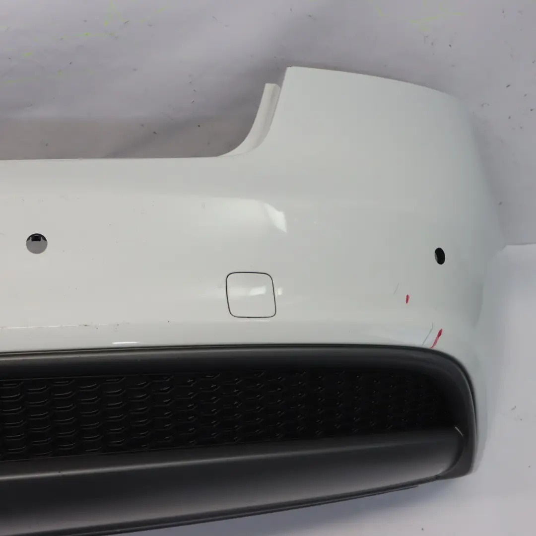 Audi A5 8T Rear Bumper Trim Panel Covering Glacier White Pearl - S9R - SKU 8T0807067D-MGW - Part number 8T0807067D