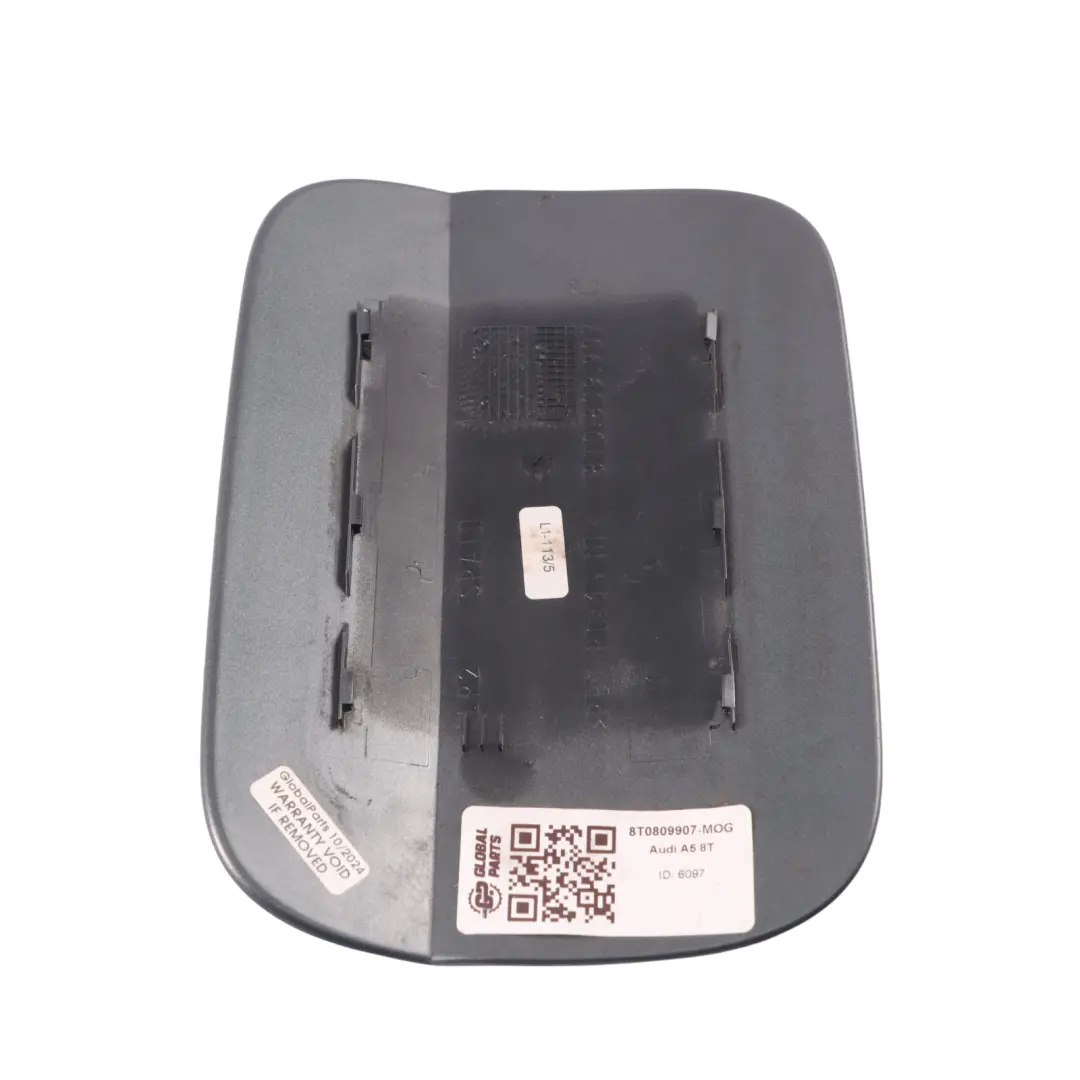 Audi A5 8T Fuel Filler Fill Flap Cover Cap Monsoon Grey Metallic - X7R - SKU 8T0809907-MOG - Part number 8T0809907