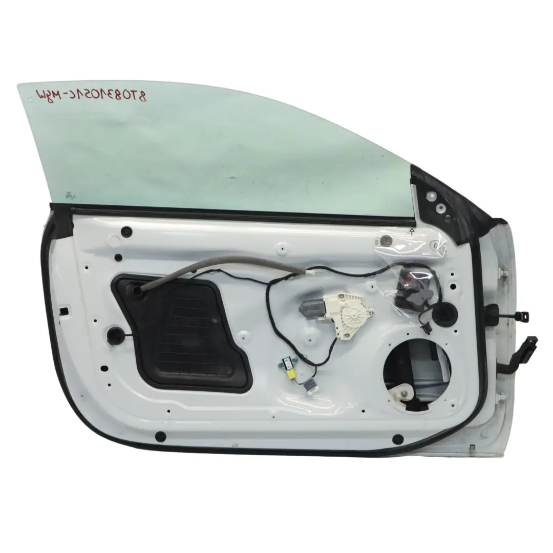 Door Front Left N/S Covering Panel Glacier White Pearl - S9R to Audi A5 8T Coupe with Part number 8T0831051C Audi A5 8T Coupe Door Front Left N/S Covering Panel Glacier White Pearl - S9R - SKU 8T0831051C-MGW - Part number 8T0831051C