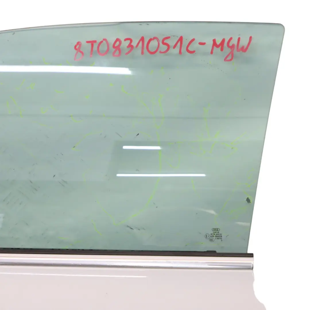 Door Front Left N/S Covering Panel Glacier White Pearl - S9R to Audi A5 8T Coupe with Part number 8T0831051C Audi A5 8T Coupe Door Front Left N/S Covering Panel Glacier White Pearl - S9R - SKU 8T0831051C-MGW - Part number 8T0831051C