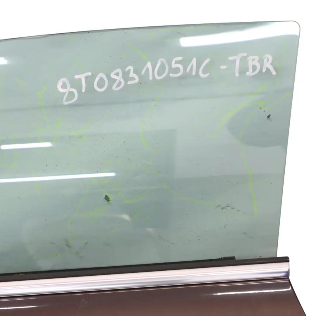 Audi A5 8T Coupe Door Front Left N/S Covering Panel Teak Brown Metallic - Z8W - SKU 8T0831051C-TBR - Part number 8T0831051C