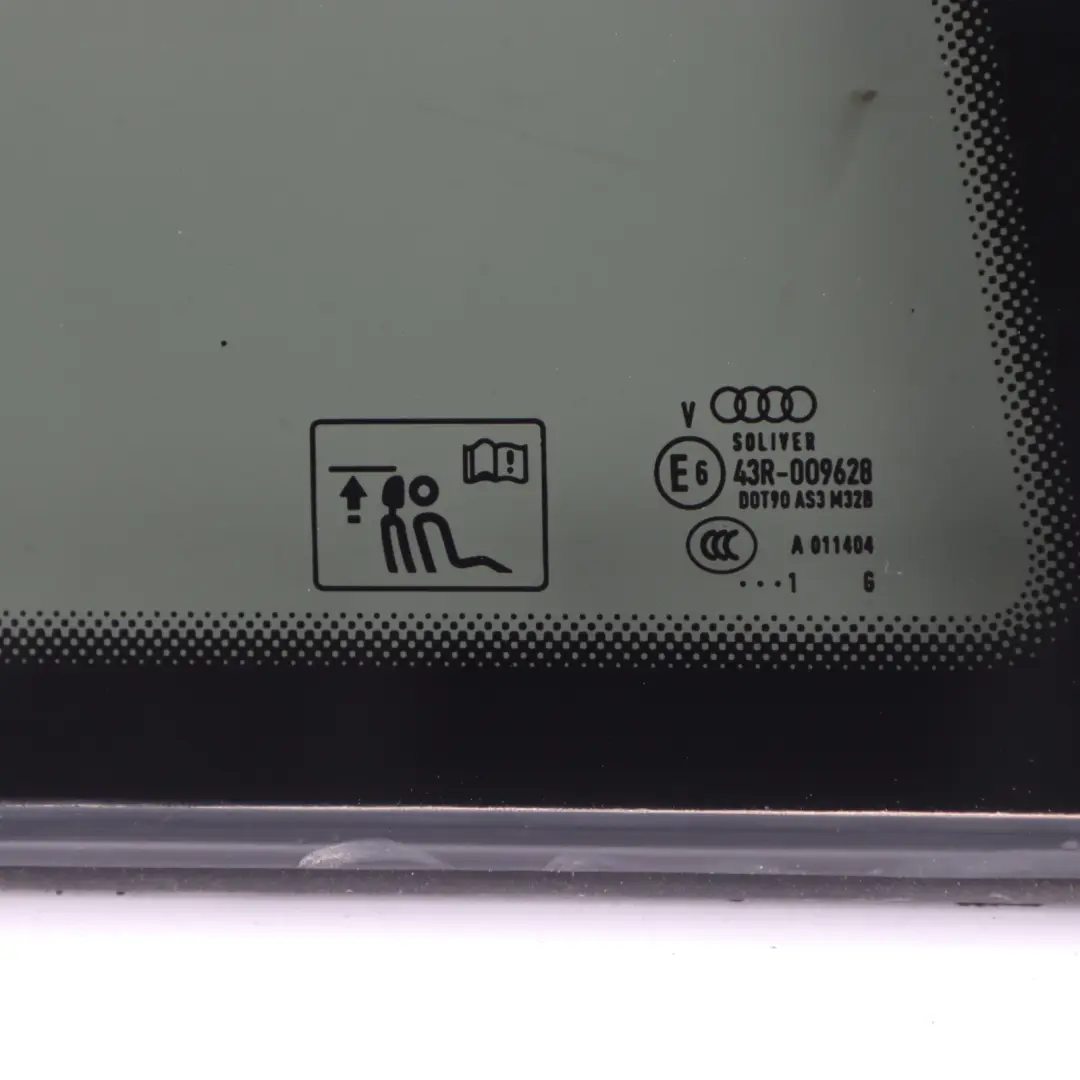 Audi S5 8T Vitre de custode arrière teintée droite AS3 - SKU 8T0845300H - Numéro de pièce 8T0845300H