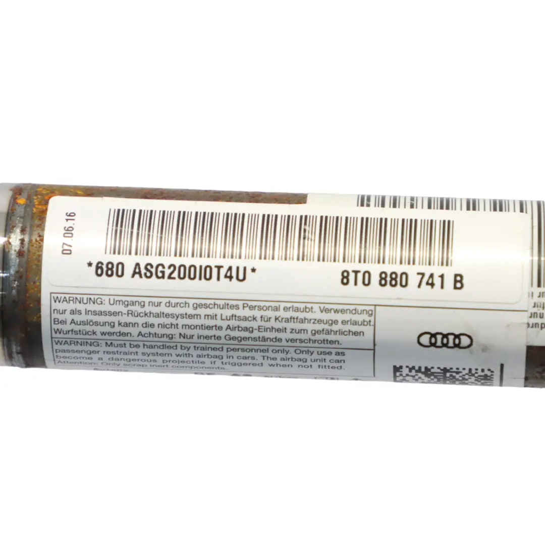 Audi A5 8T Coupe Kurtyna Powietrzna Boczna Prawa - SKU 8T0880741B - Numer Części 8T0880741B