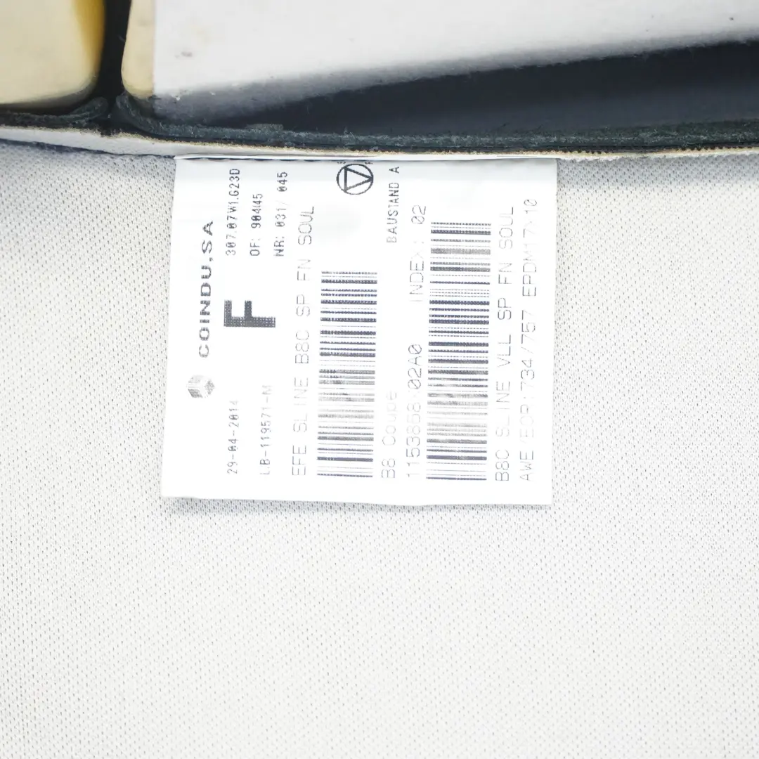 Asiento Respaldo Delantero Izquierdo Calefactable Cuero Soul Negro para Audi A5 8T con número de pieza 8T0881805BJ Audi A5 8T Asiento Respaldo Delantero Izquierdo Calefactable Cuero Soul Negro - SKU 8T0881805BJ-1 - Número de pieza 8T0881805BJ