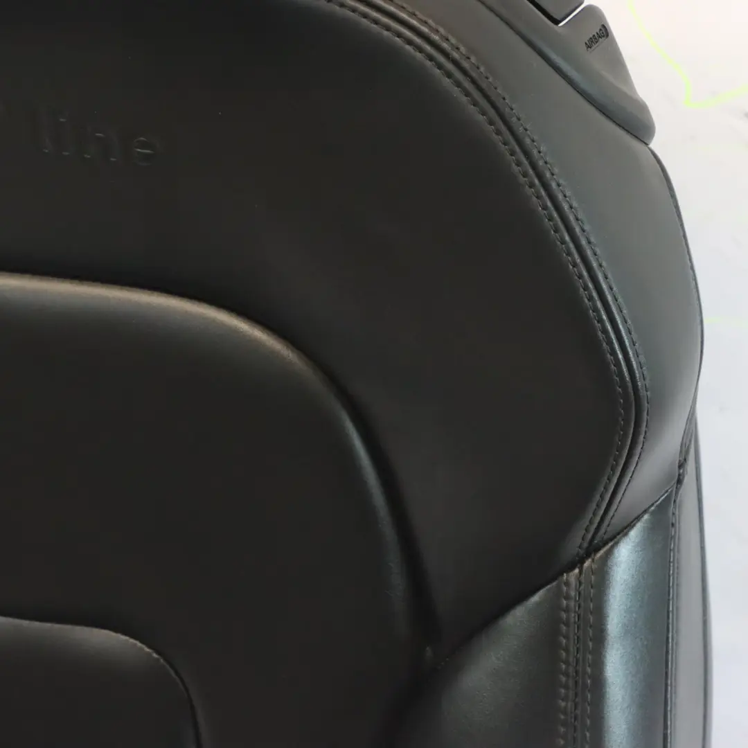 Fotel Siedzenie Lewy Przód Przedni Czarna Skóra do Audi A5 8T Coupe o numerze 8T0881805BJ Audi A5 8T Coupe Fotel Siedzenie Lewy Przód Przedni Czarna Skóra - SKU 8T0881805BJ - Numer Części 8T0881805BJ