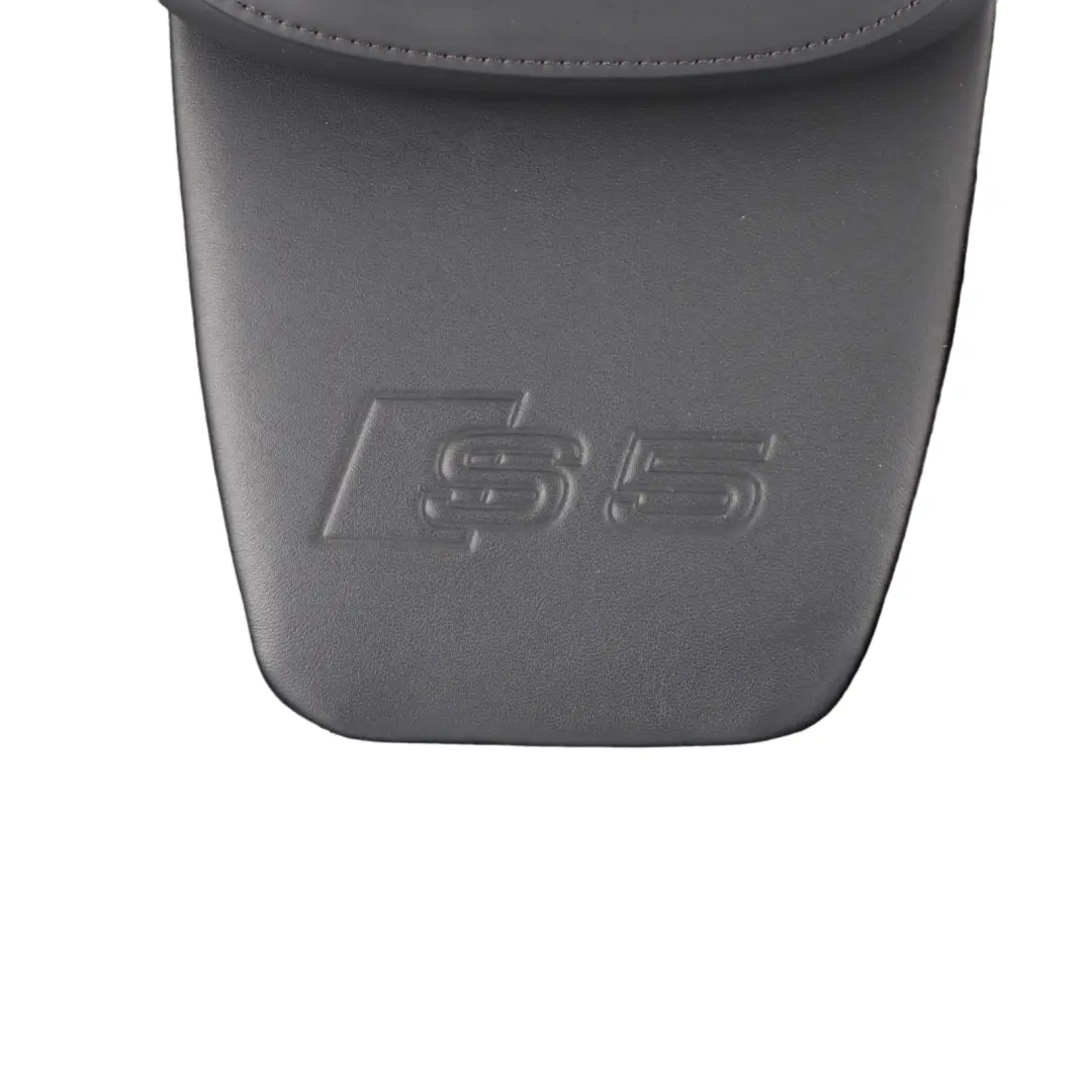 Audi S5 8T Seat Backrest Rear Left N/S Seat Back Cover Black Leather Soul - SKU 8T0885805F - Part number 8T0885805F