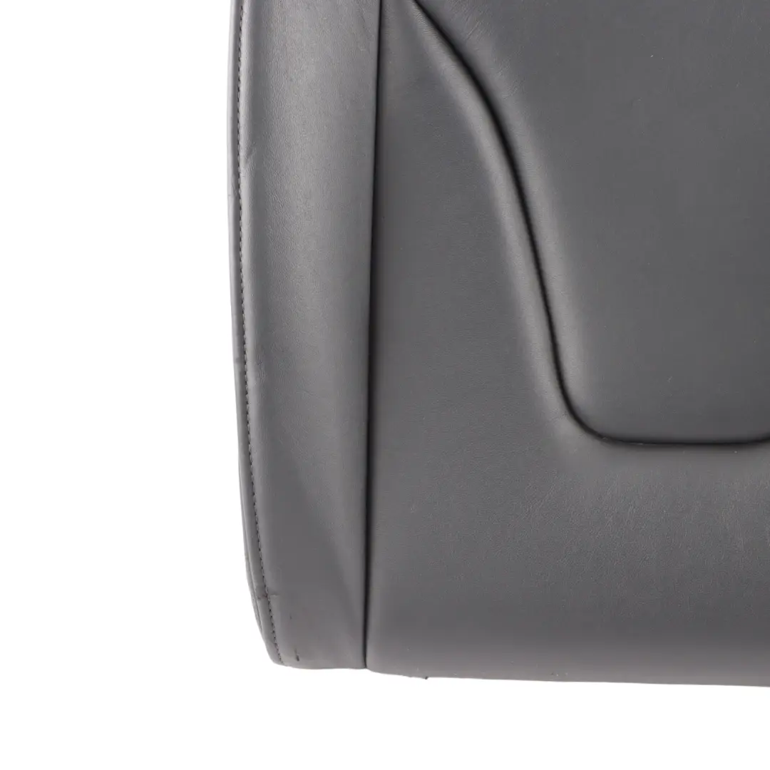 Audi S5 8T Seat Backrest Rear Left N/S Seat Back Cover Black Leather Soul - SKU 8T0885805F - Part number 8T0885805F