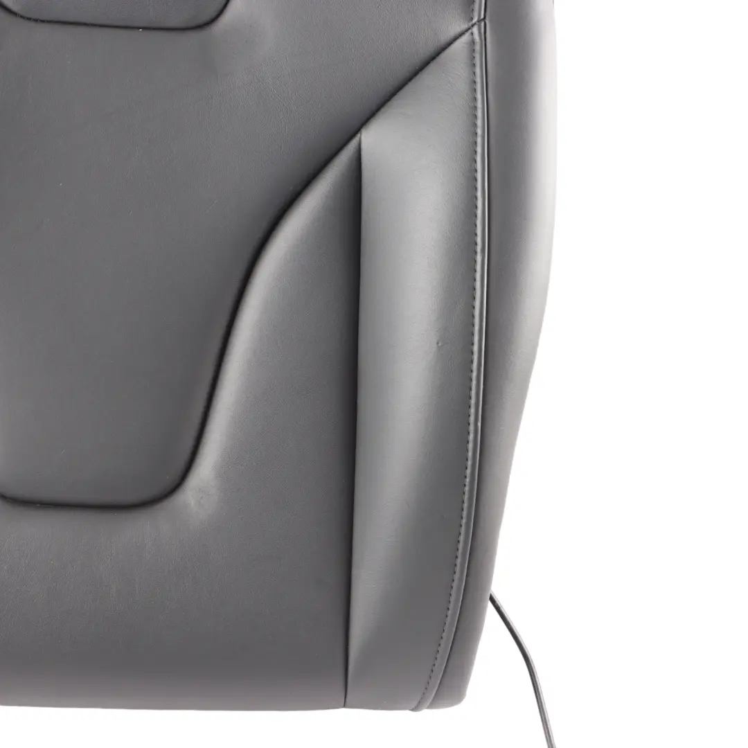 Audi S5 8T Seat Backrest Rear Left N/S Seat Back Cover Black Leather Soul - SKU 8T0885805F - Part number 8T0885805F