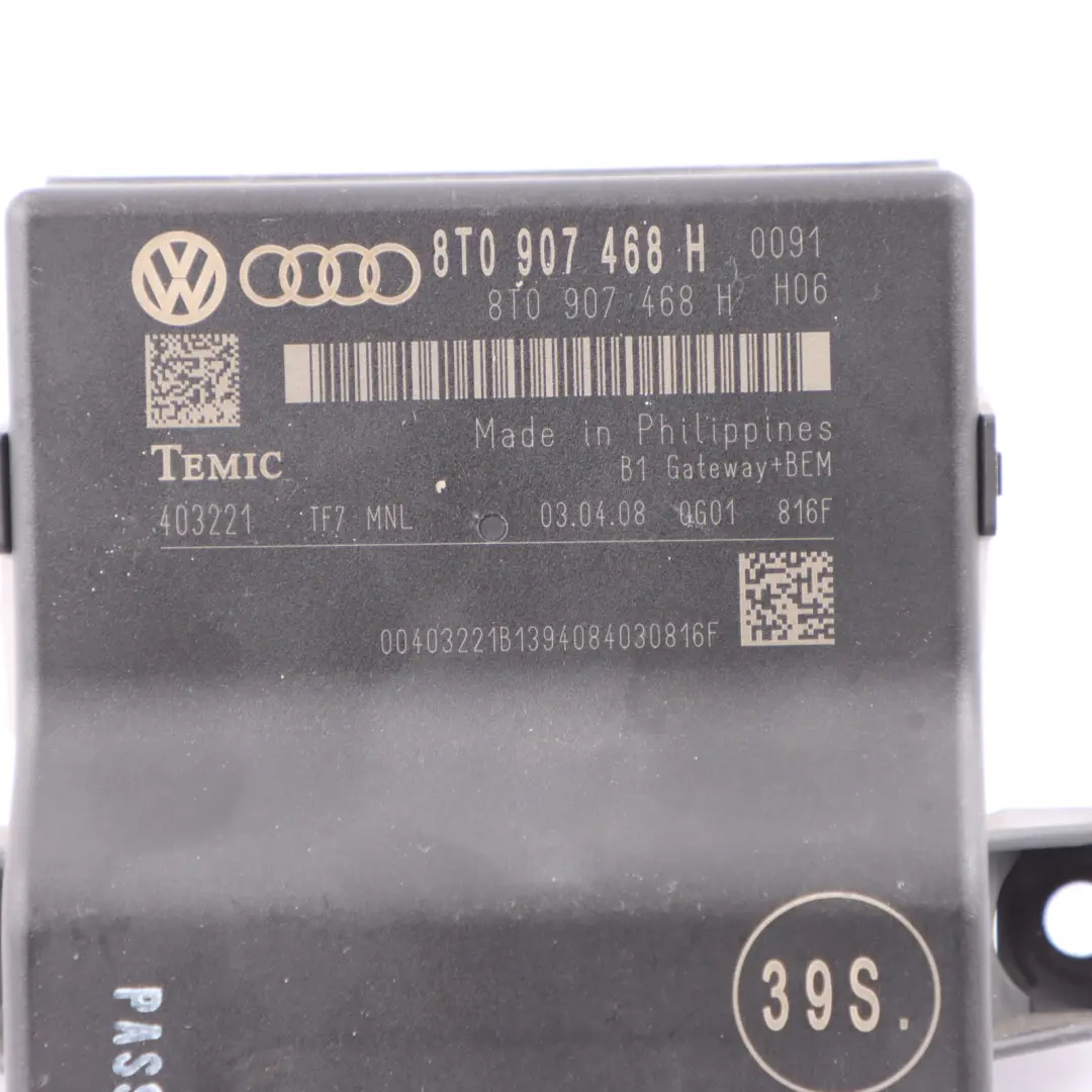 Módulo De Control De Interfaz De Puerta De Enlace Audi A4 B8 ECU para con número de pieza 8T0907468H Módulo De Control De Interfaz De Puerta De Enlace Audi A4 B8 ECU - SKU 8T0907468H - Número de pieza 8T0907468H