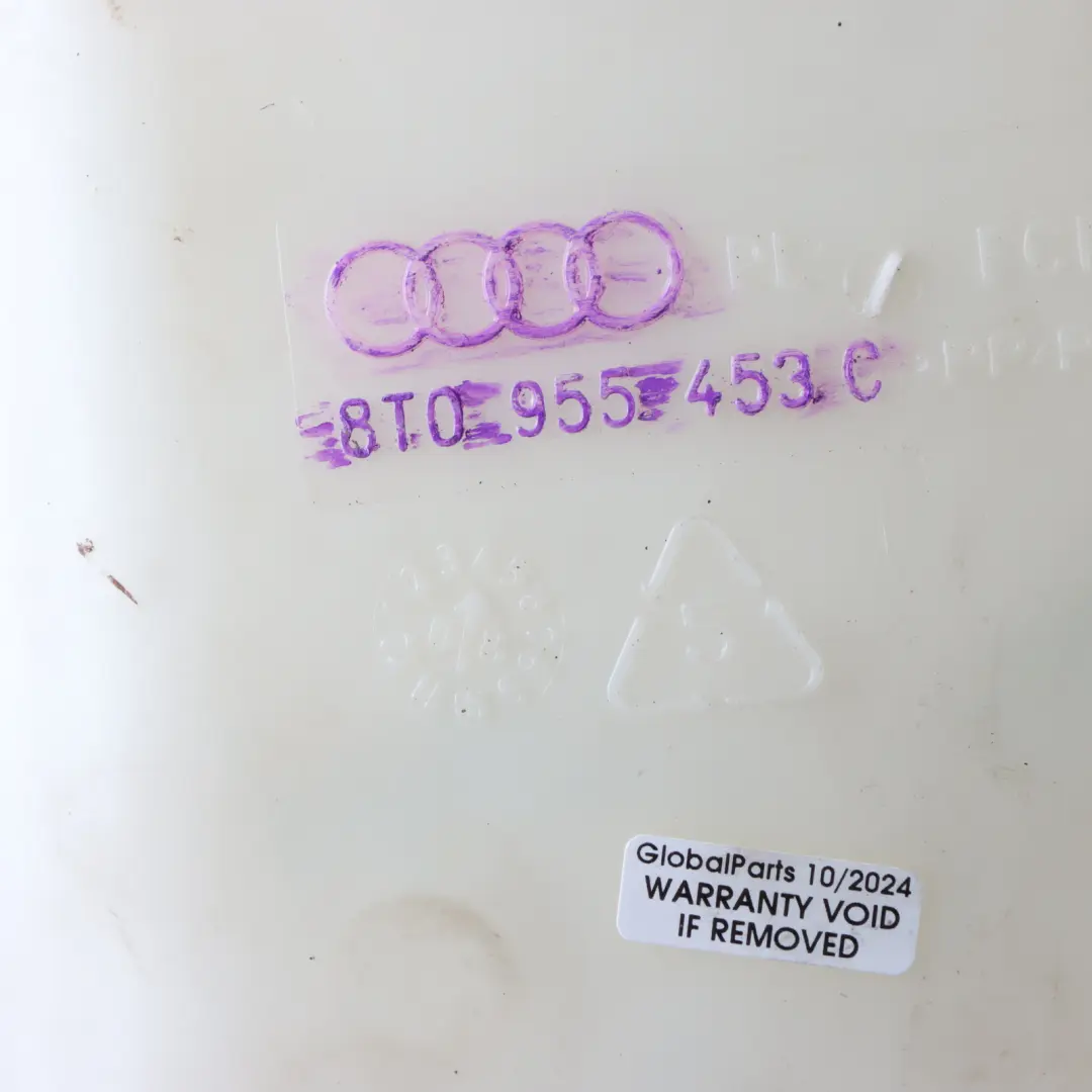 Serbatoio del liquido lavavetri per Audi A5 8T con numero di parte 8T0955453T Audi A5 8T Serbatoio del liquido lavavetri - SKU 8T0955453C - Numero di parte 8T0955453T